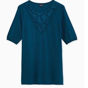Torrid Teal Sweater knit top